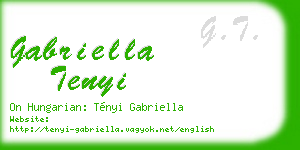 gabriella tenyi business card