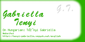 gabriella tenyi business card